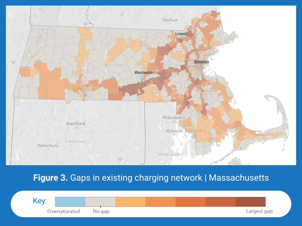 massachusettes EV Charging infrastructure Gaps