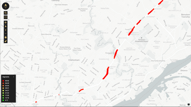 Roosevelt Speed Distribution map 2024